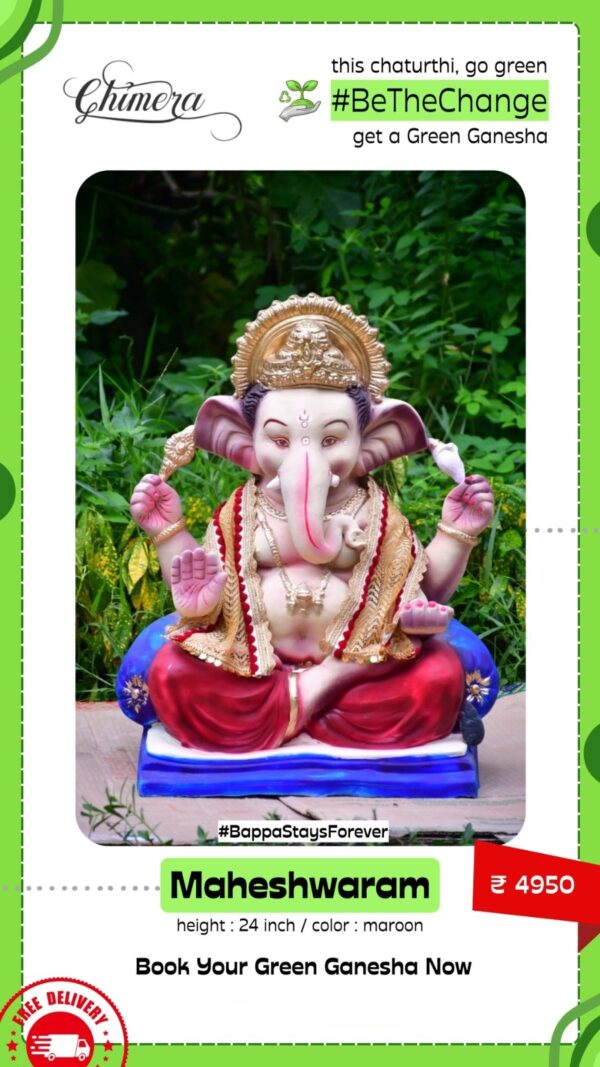 Maheshwaram Green Ganesha eco friendly ganesha idol